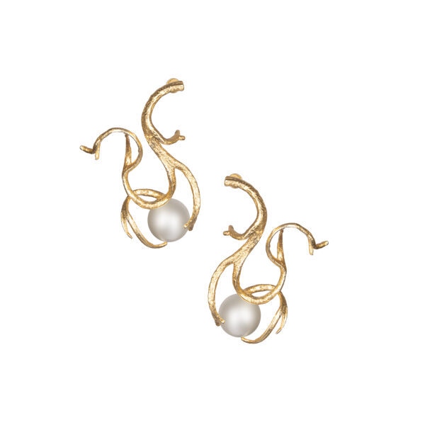 AURORA earrings with artificial pearls