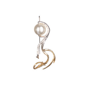 AURORA earring with artificial pearl